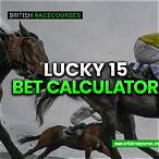 horse racing lucky 15 bet calculator